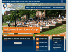 Tablet Screenshot of bisonsoccercamps.com